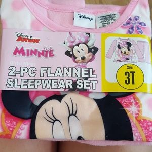 2-pc flannel sleepwear set minnie mouse